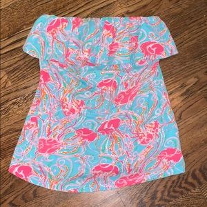 Strapless Lily top